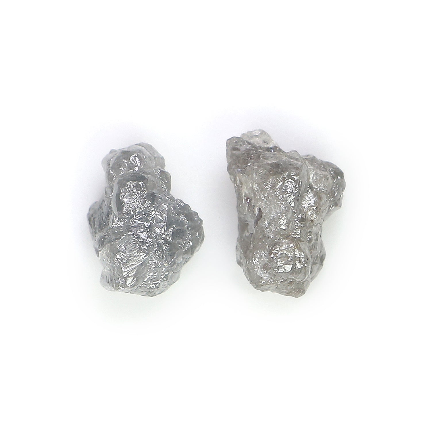 3.40 CT Natural Loose Rough Shape Diamond Grey Color Rough Uncut Diamond 8.80 MM Natural Grey Diamond Rough Irregular Cut Diamond LQ3381