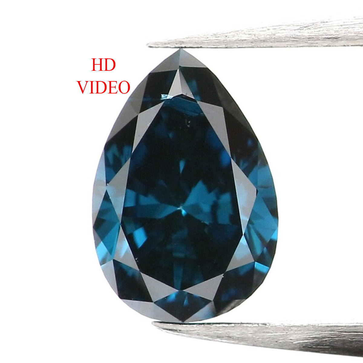 0.28 CT Natural Loose Pear Shape Diamond Blue Color Pear Cut Diamond 5.45 MM Natural Blue Color Diamond Pear Brilliant Cut Diamond LQ899