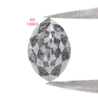 Natural Loose Marquise Salt And Pepper Diamond Black Grey Color 0.39 CT 5.70 MM Marquise Shape Rose Cut Diamond L8833