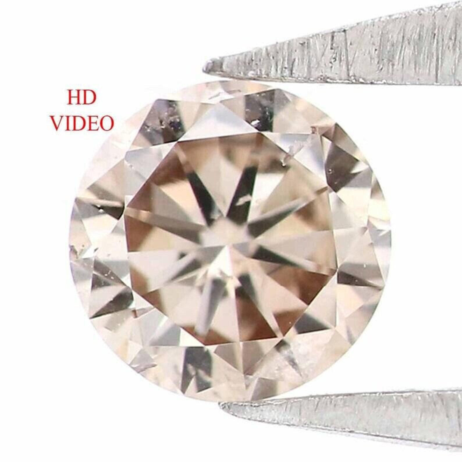 0.17 Ct Natural Loose Round Shape Diamond Brown Color Round Diamond 3.60 MM Natural Diamond Brown Color Round Brilliant Cut Diamond NQ1949