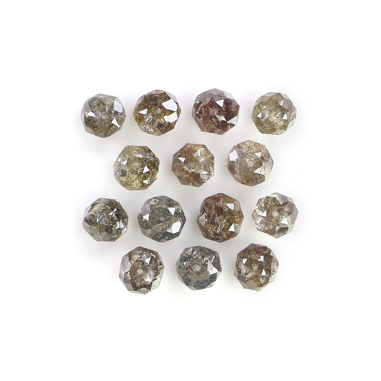 2.49 CT Natural Loose Bead Shape Diamond Brown Color Bead Diamond 2.90 MM Natural Loose Diamond Brown Color Bead Rose Cut Diamond NQ1741