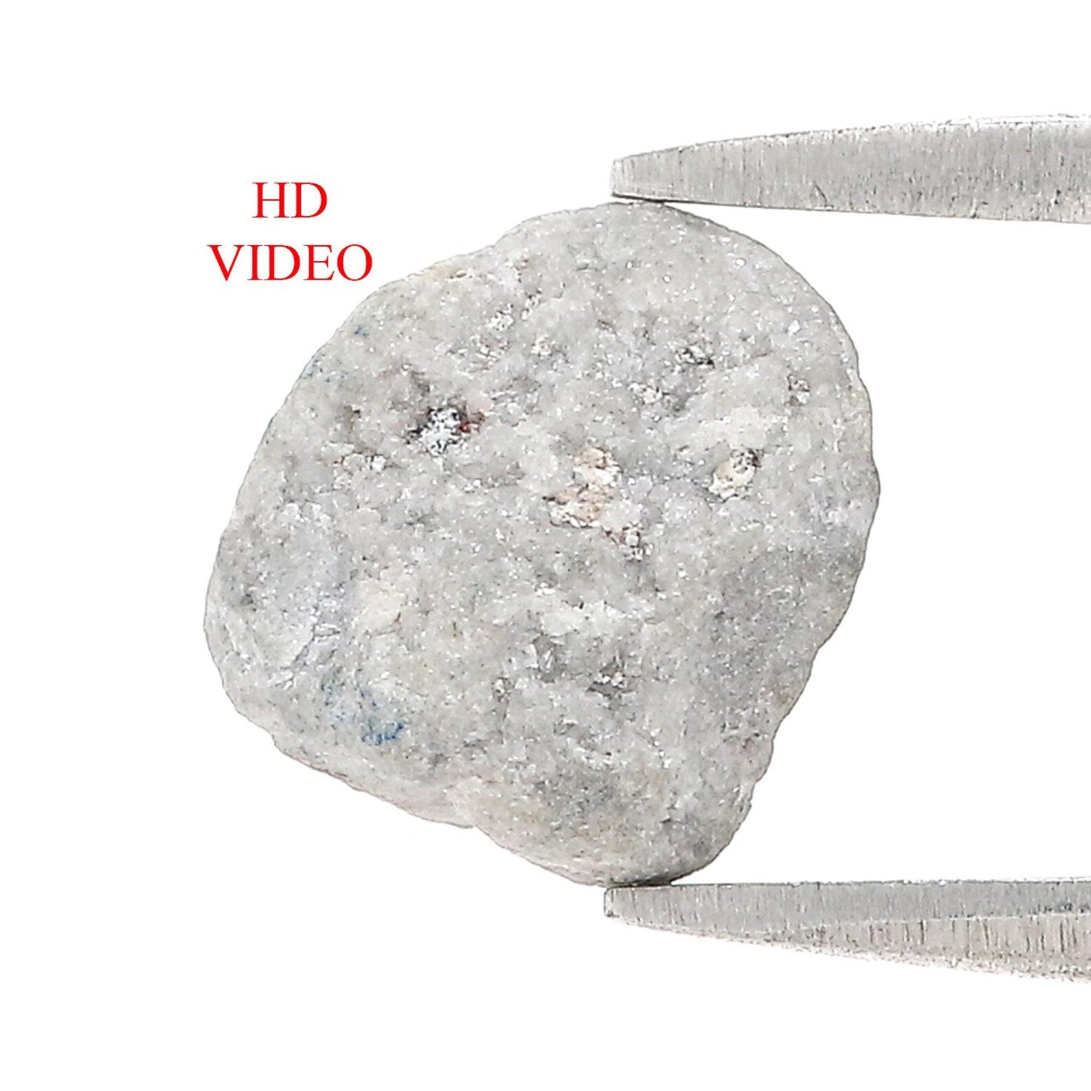 2.68 CT Natural Loose Rough Shape Diamond Grey Color Rough Uncut Diamond 9.30 MM Natural Grey Color Rough Irregular Cut Diamond NQ2585