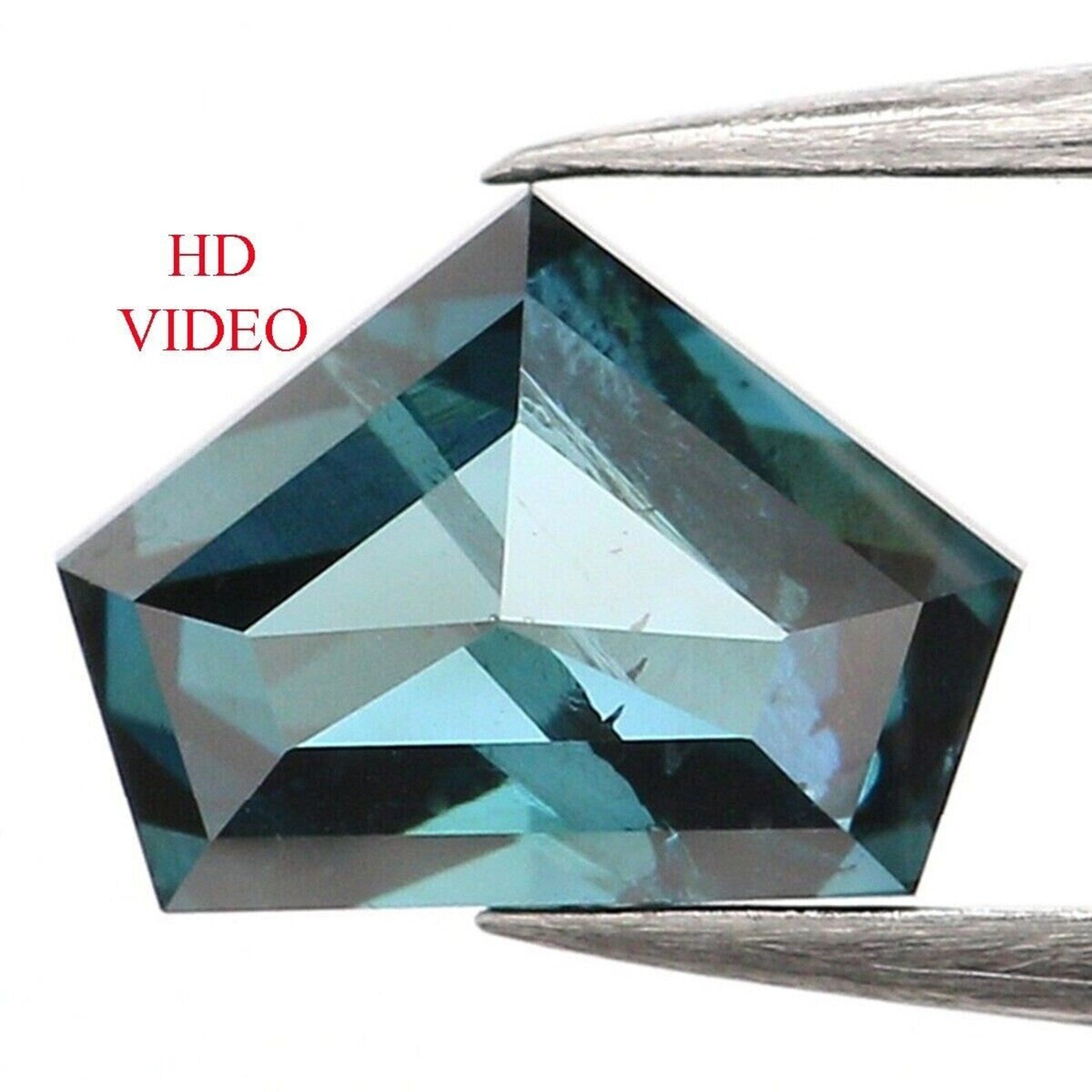 0.48 CT Natural Loose Shield Shape Diamond Blue Color Shield Shape Diamond 4.30 MM Natural Loose Diamond Shield Rose Cut Diamond NQ1386