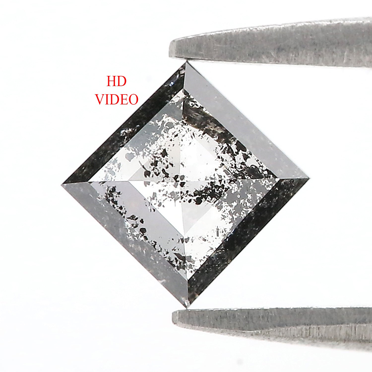 0.70 CT Natural Loose Kite Shape Diamond Salt And Pepper Kite Diamond 7.10 MM Natural Loose Black Grey Color Kite Rose Cut Diamond QN930