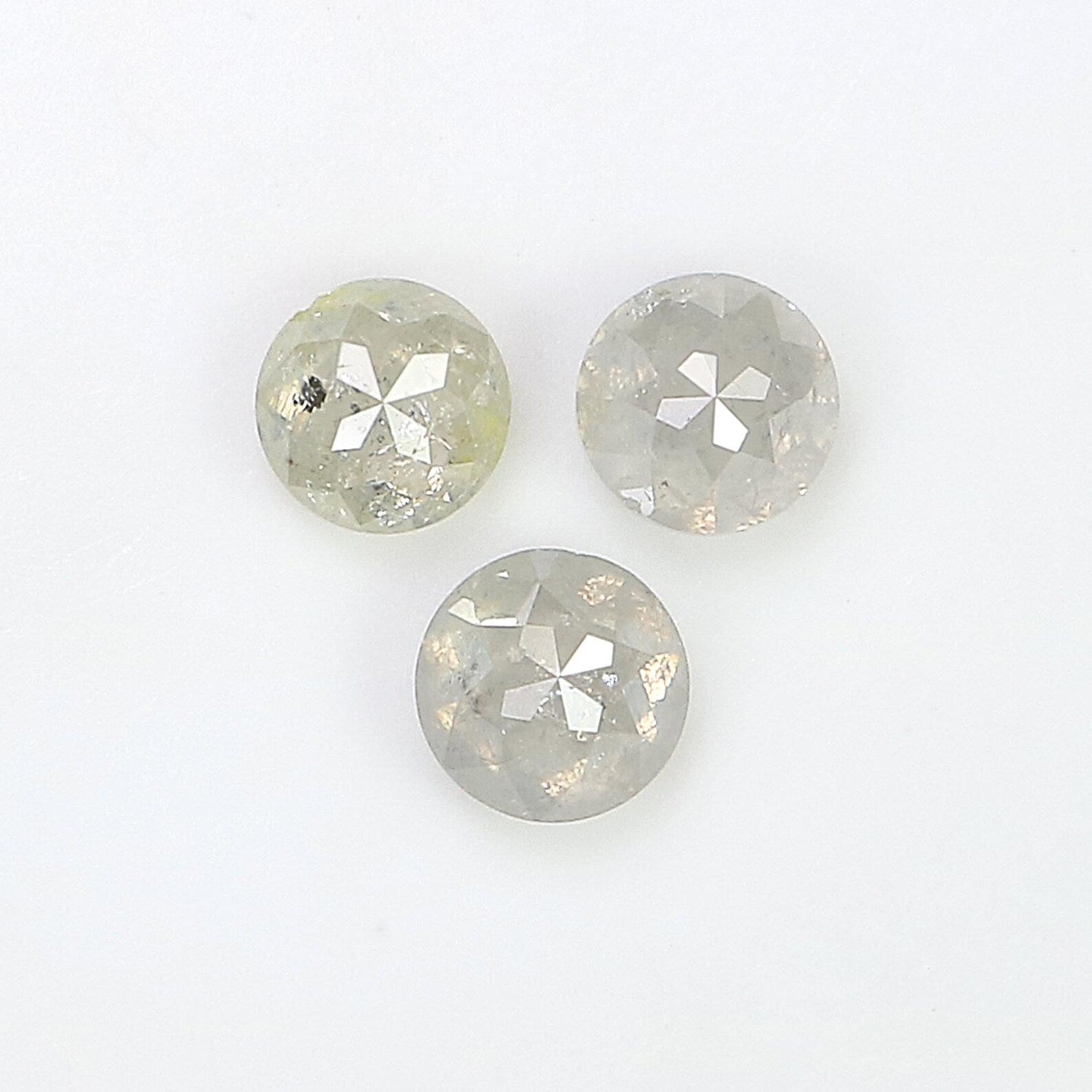 1.01 CT Natural Loose Round Rose Cut Diamond Grey Color Round Shape Diamond 4.00 MM Natural Loose Grey Color Round Rose Cut Diamond NQ2571