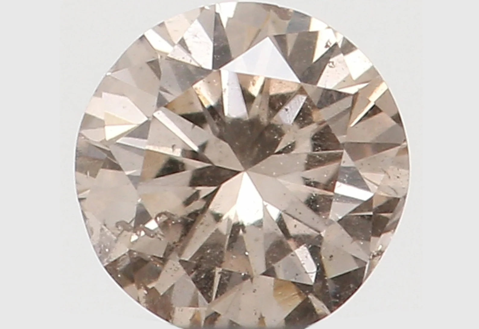 0.126 Ct Natural Loose Round Shape Diamond Brown Color Round Cut Diamond 3.20 MM Natural Loose Diamond Round Brilliant Cut Diamond N7834