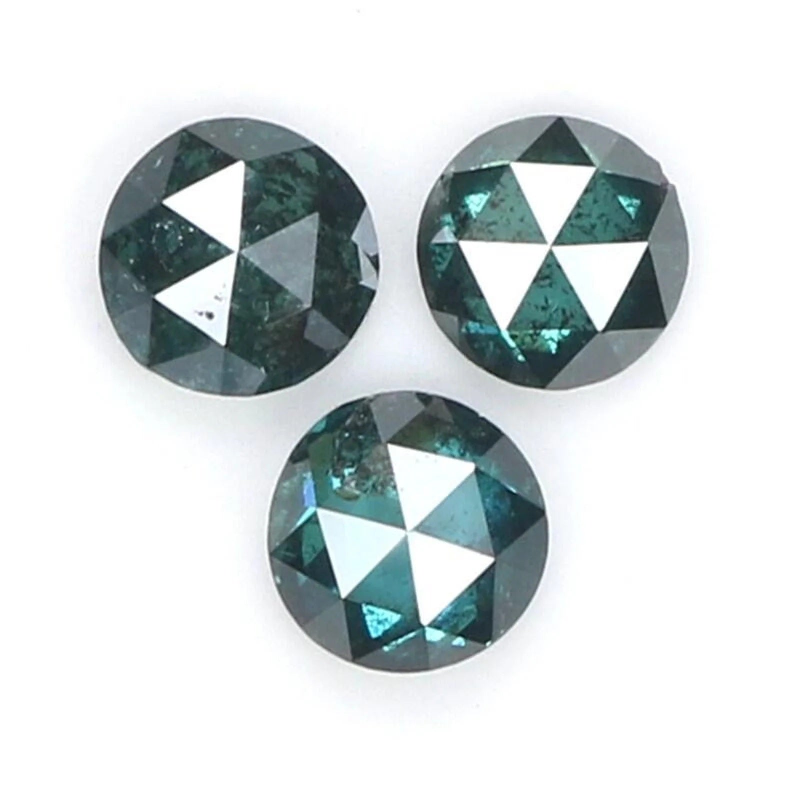 0.83 CT Natural Loose Round Shape Diamond Blue Color Round Diamond 4.00 MM Natural Loose Diamond Blue Color Round Rose Cut Diamond NQ9383