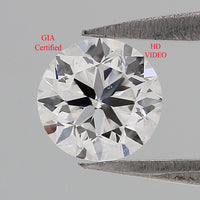 GIA Certified Natural Loose Round Brilliant Diamond, White - E Color Round Diamond, Round Cut Diamond, 0.52 CT Round Shape Diamond L2983