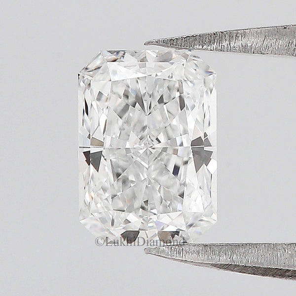 IGI Certified 1 CT Radiant Brilliant Cut Diamond Lab Grown Diamond Radiant CVD Diamond Lab Created Loose Diamond for Engagement Ring Q155