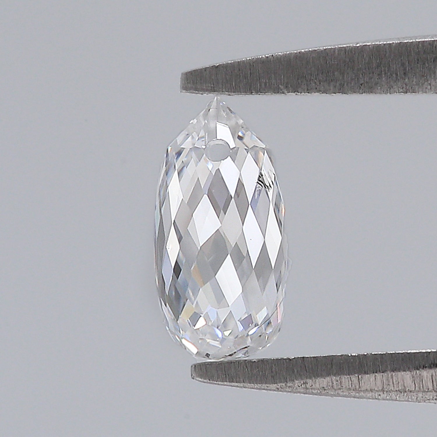 0.78 CT Lab Grown Briolette Cut Diamond White - F Color VS2 Clarity Diamond Lab Grown CVD Diamond Lab Created Drop Rose Cut Diamond L3378