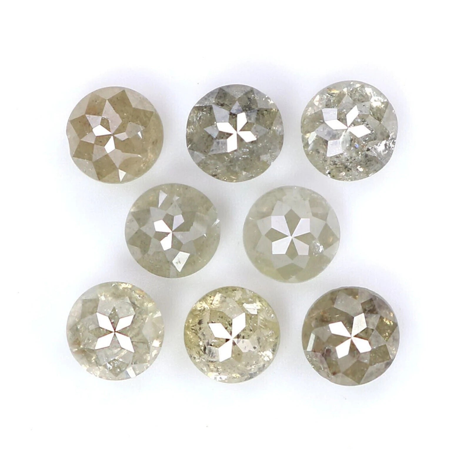 1.54 CT Natural Loose Rose Cut Diamond Grey Color Round Diamond 3.20 MM Natural Loose Diamond Grey Color Round Rose Cut Shape Diamond NQ7783