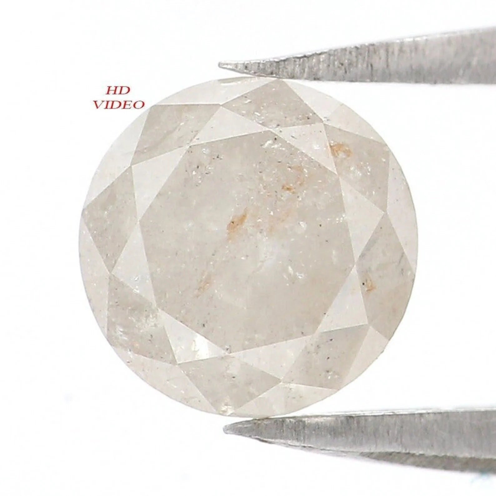 1.51 CT Natural Loose Round Brilliant Cut Diamond Ice Grey Color Round Diamond 6.50 MM Natural Loose Diamond Round Shape Diamond QN9760