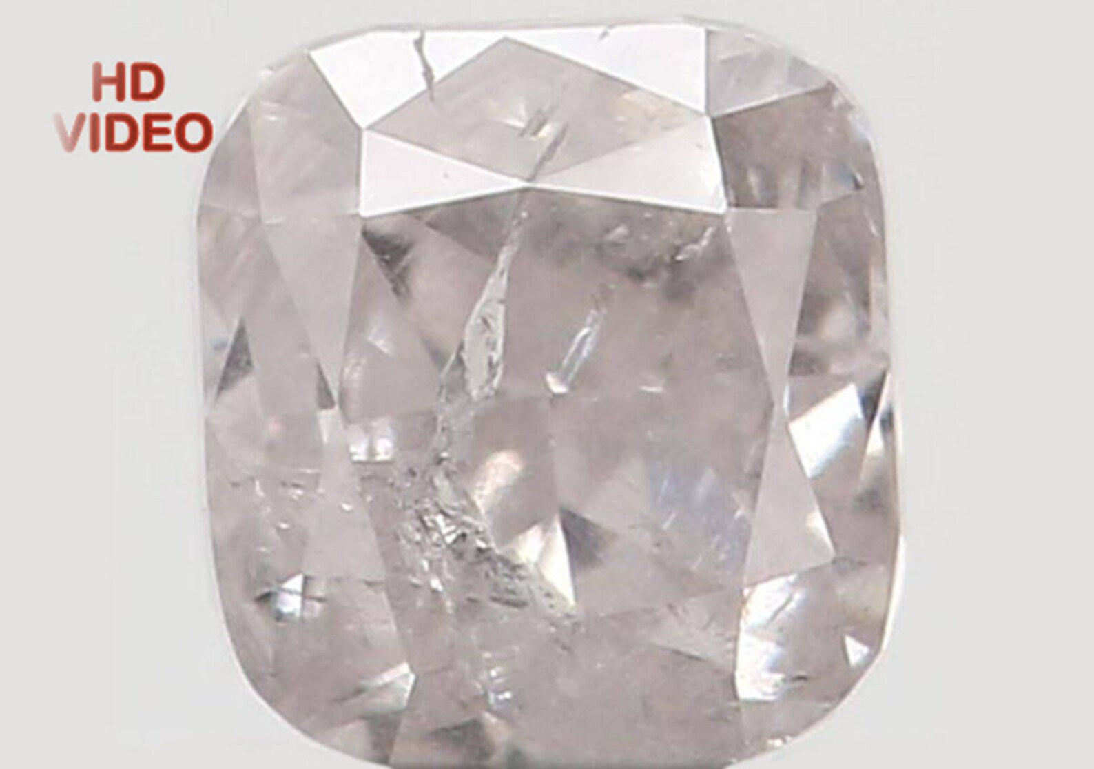 0.14 Ct Natural Loose Diamond Cushion White Grey Color I2 Clarity 2.80 MM N7325