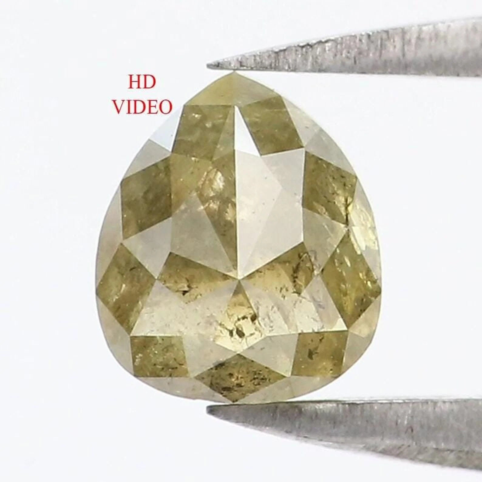 0.73 CT Natural Loose Pear Shape Diamond Green Color Pear Cut Diamond 5.60 MM Natural Loose Diamond Green Color Pear Rose Cut Diamond NQ1746