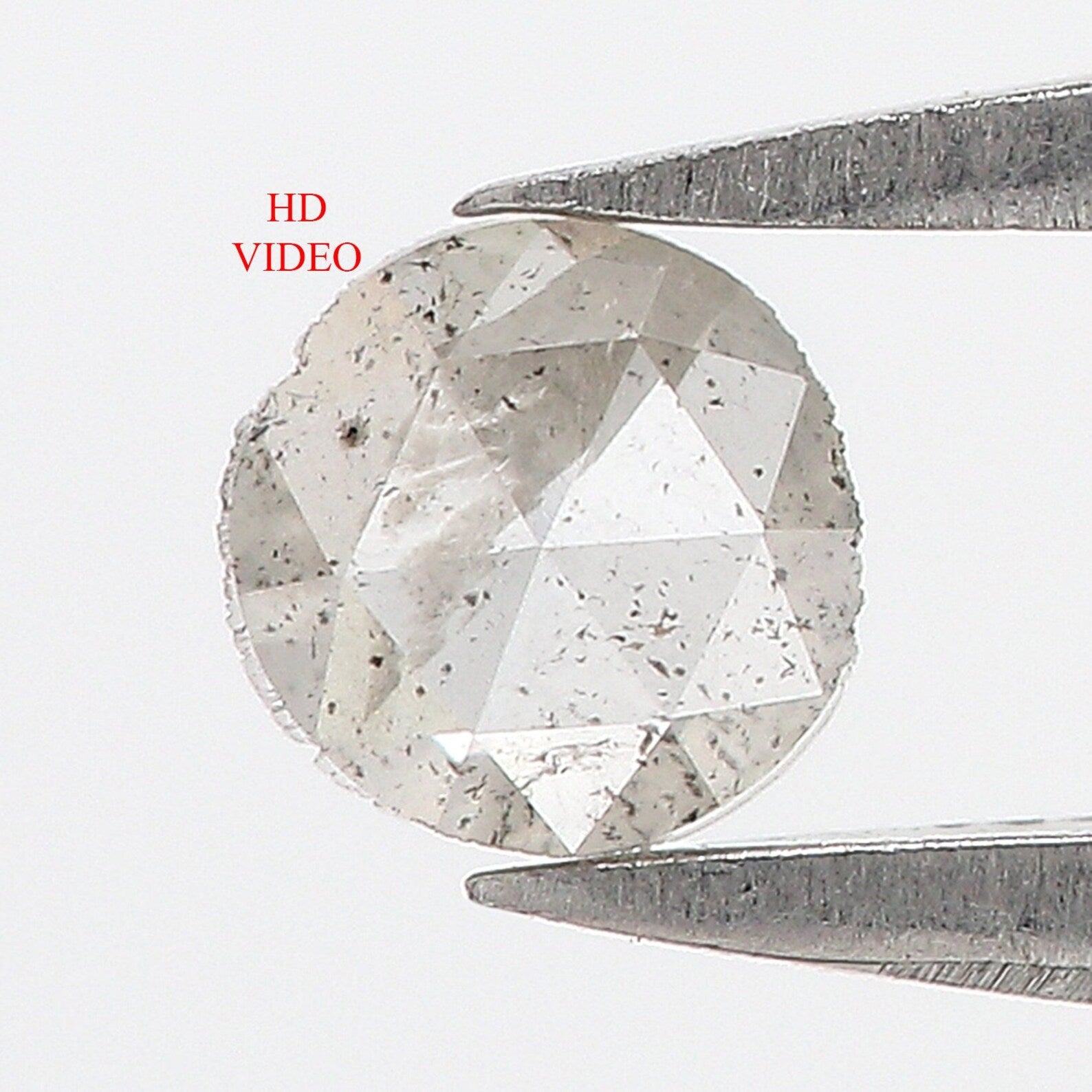 0.23 CT Natural Loose Round Rose Cut Diamond Salt And Pepper Diamond 4.10 MM Natural Loose Diamond Grey Color Round Shape Diamond NQ2506