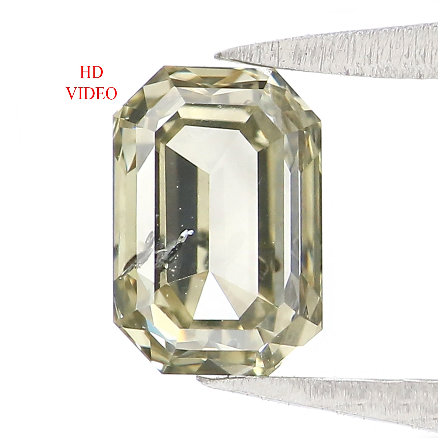 1.17 CT Natural Loose Emerald Shape Diamond White - K Color Emerald Shape Diamond 6.85 MM Natural White - K Emerald Rose Cut Diamond KDL2615