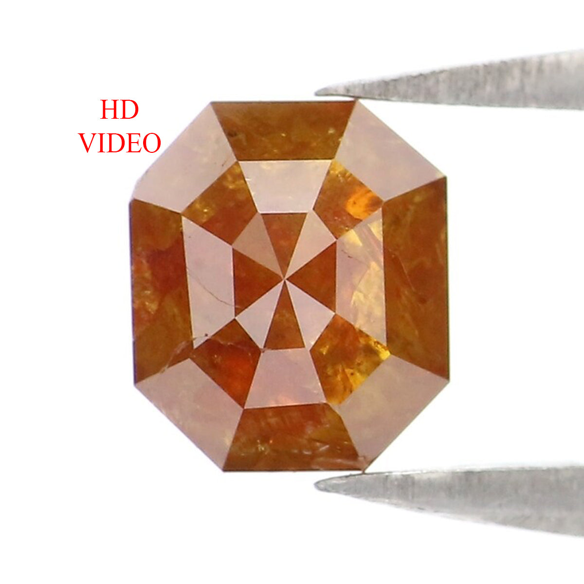 0.94 CT Natural Loose Emerald Shape Diamond Brown Color Emerald Diamond 5.85 MM Natural Loose Brown Emerald Shape Rose Cut Diamond LQ9192