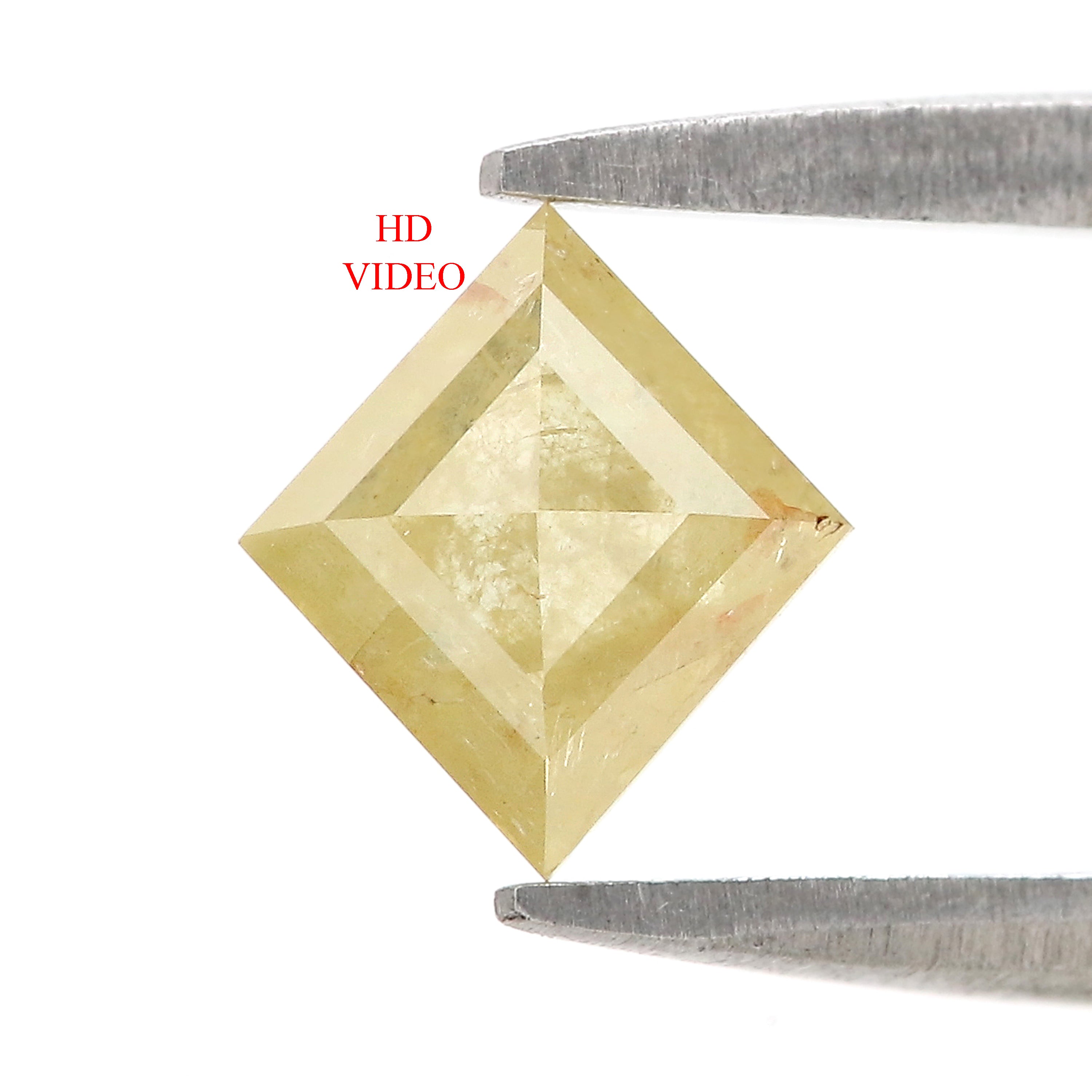 0.67 CT Natural Loose Kite Shape Diamond Yellow Color Kite Cut Diamond 7.40 MM Natural Loose Diamond Kite Shape Rose Cut Diamond N2672