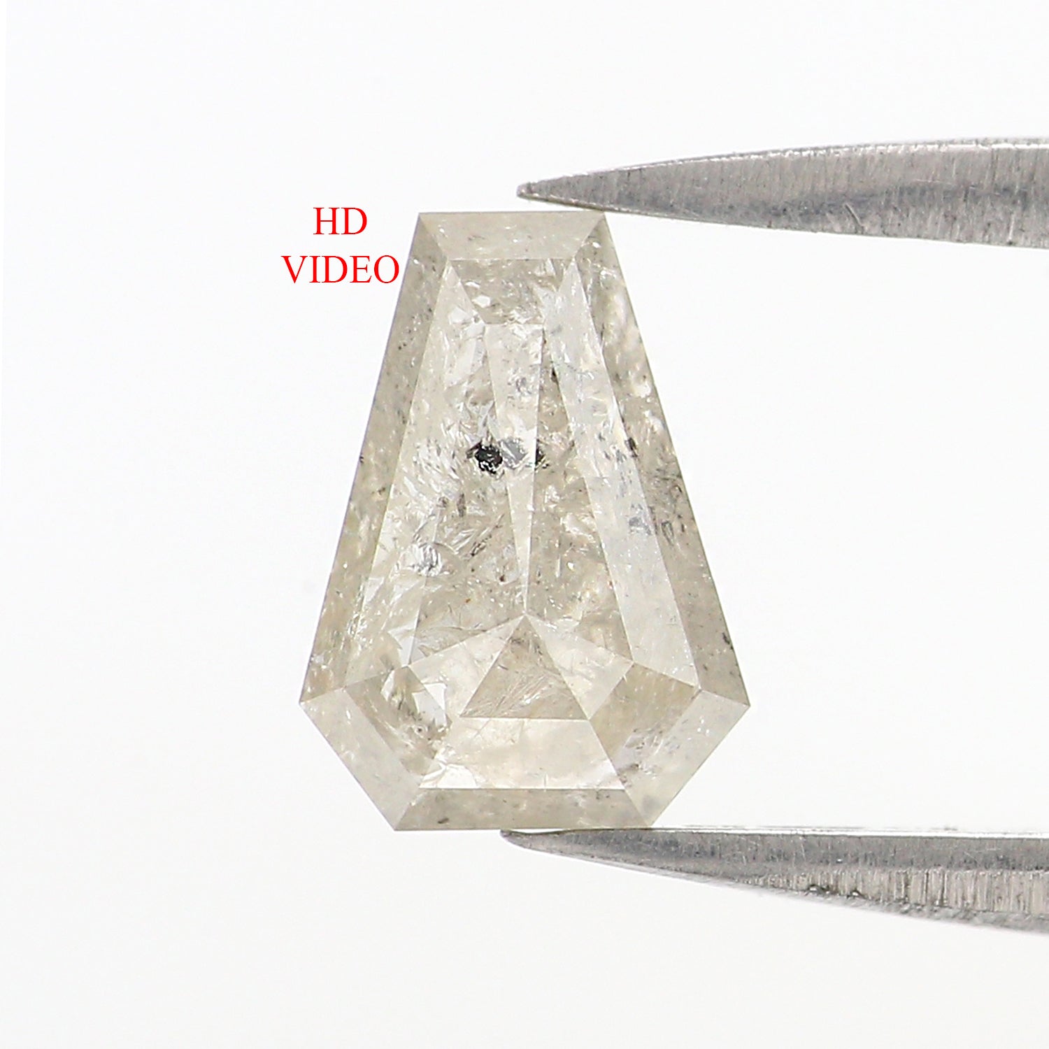 1.26 Ct Natural Loose Coffin Shape Diamond Grey Color Coffin Cut Diamond 7.90 MM Natural Loose Coffin Diamond Coffin Shape Diamond LQ2907