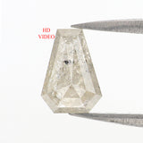 Natural Loose Coffin Diamond, Grey Color Diamond, Natural Loose Diamond, Coffin Diamond, Coffin Cut, 1.26 CT Coffin Shape Diamond L2907