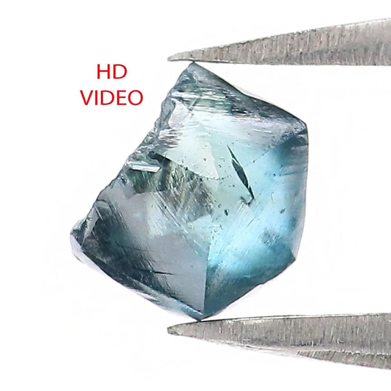 0.73 CT Natural Loose Crystal Rough Shape Diamond Blue Color Uncut Diamond 5.05 MM Natural Loose Diamond Rough Irregular Cut Diamond NQ2013