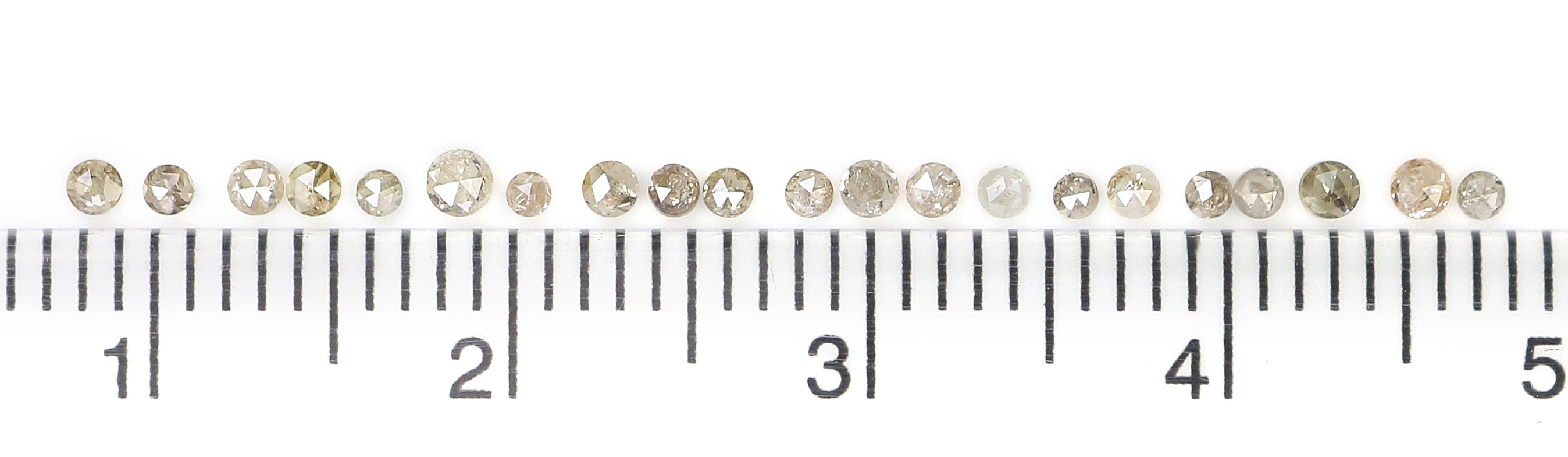 Natural Loose Diamond Round Fancy Brown Mix Color I1 I3 Clarity 1.00 Ct Lot Q54