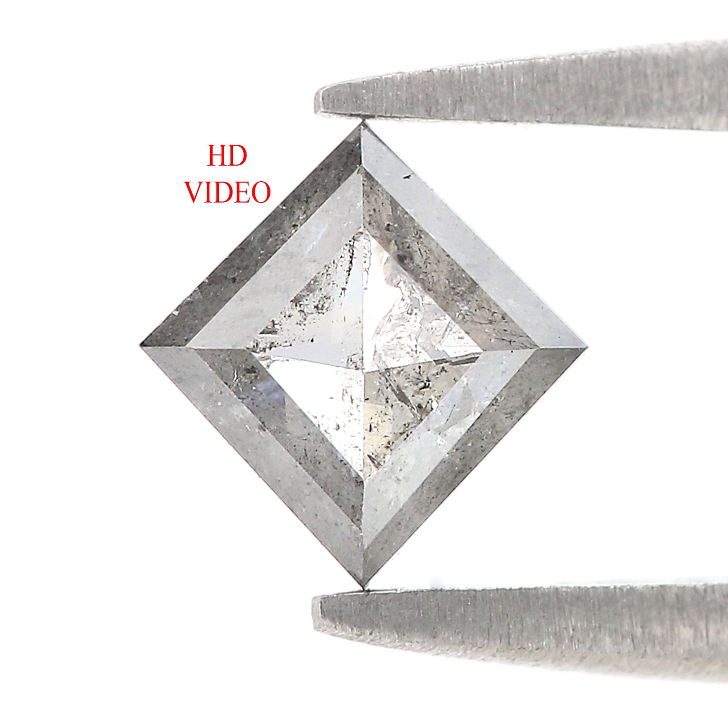 0.45 CT Natural Loose Kite Shape Diamond Salt And Pepper Kite Diamond 6.70 MM Natural Black Grey Color Diamond Kite Rose Cut Diamond L3605