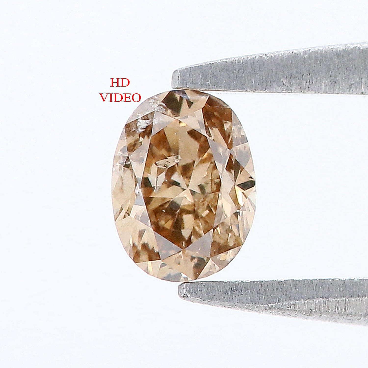 0.38 CT Natural Loose Oval Shape Diamond Brown Color Oval Cut Diamond 5.05 MM Natural Loose Brown Color Oval Brilliant Cut Diamond LQ836
