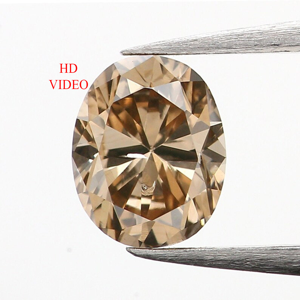 0.30 Ct Natural Loose Diamond, Oval Diamond, Brown Diamond, Antique Diamond, Rustic Diamond, Polished Diamond, Real Diamond L575