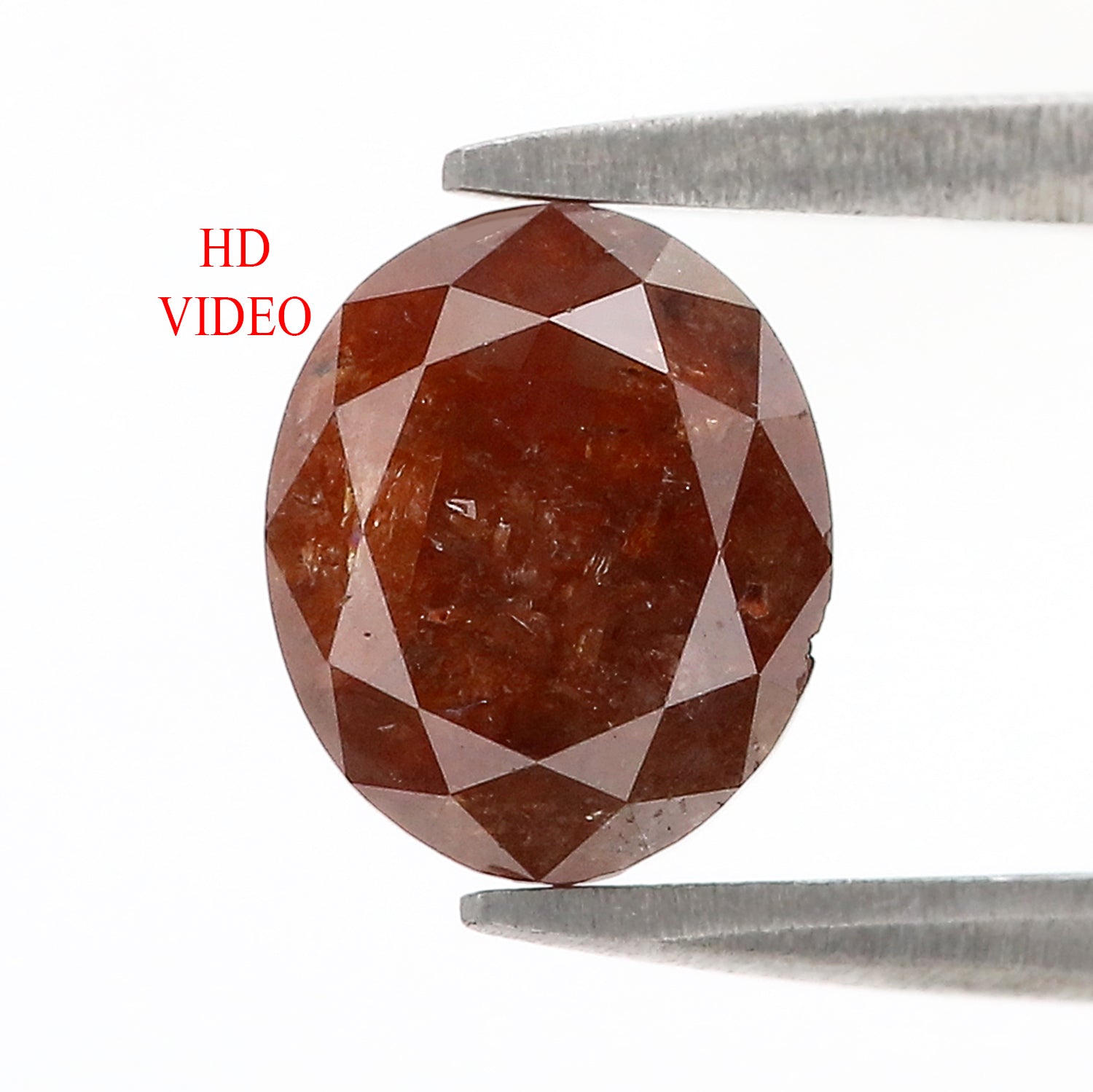 Natural Oval Brown Diamond 1.83 CT Loose Brilliant Cut Brown Color Stone 8.00 MM Rustic Oval Diamond For Custom Engagement Ring L3639