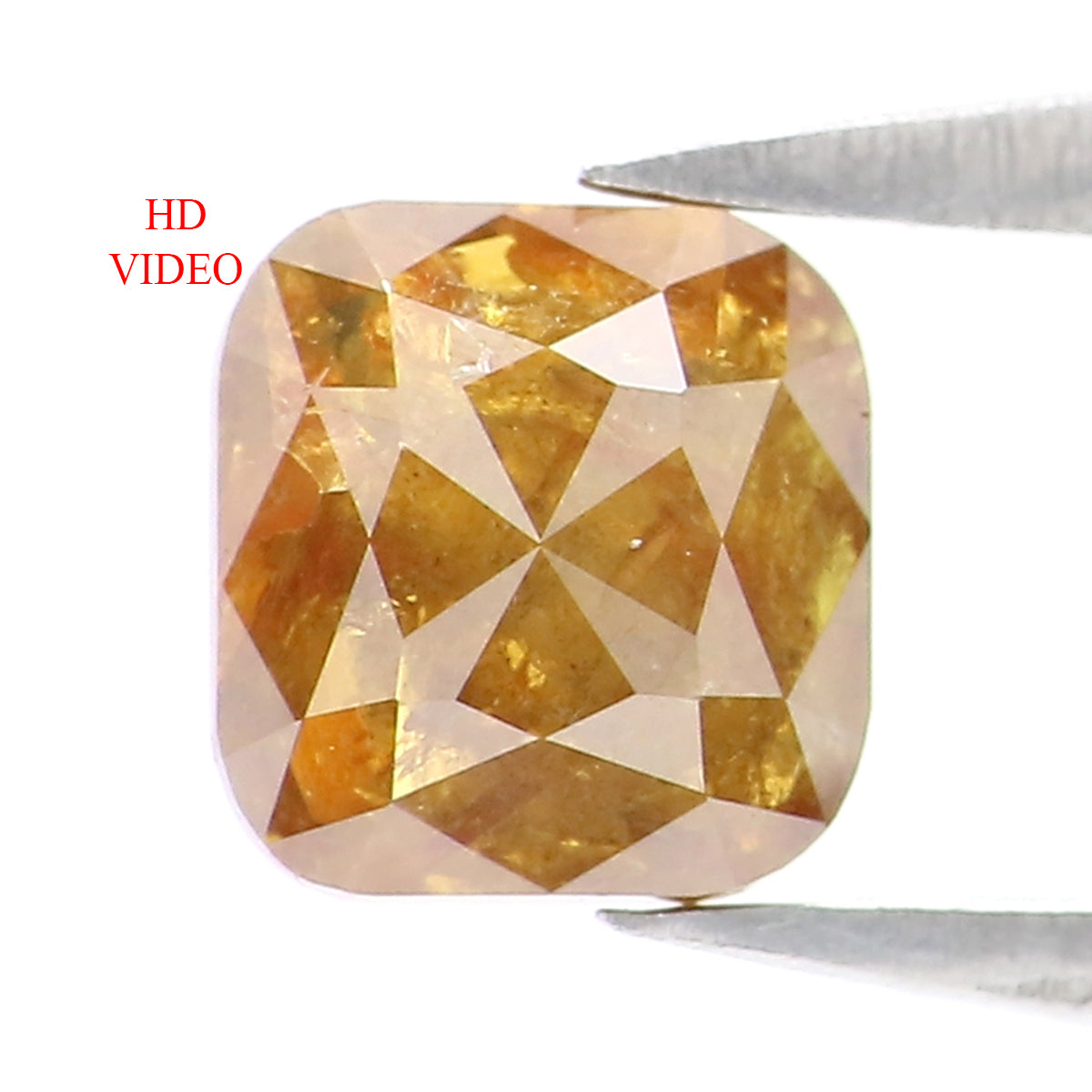 0.78 CT Natural Loose Cushion Shape Diamond Brown Color Cushion Cut Diamond 5.40 MM Natural Loose Diamond Cushion Rose Cut Diamond LQ334