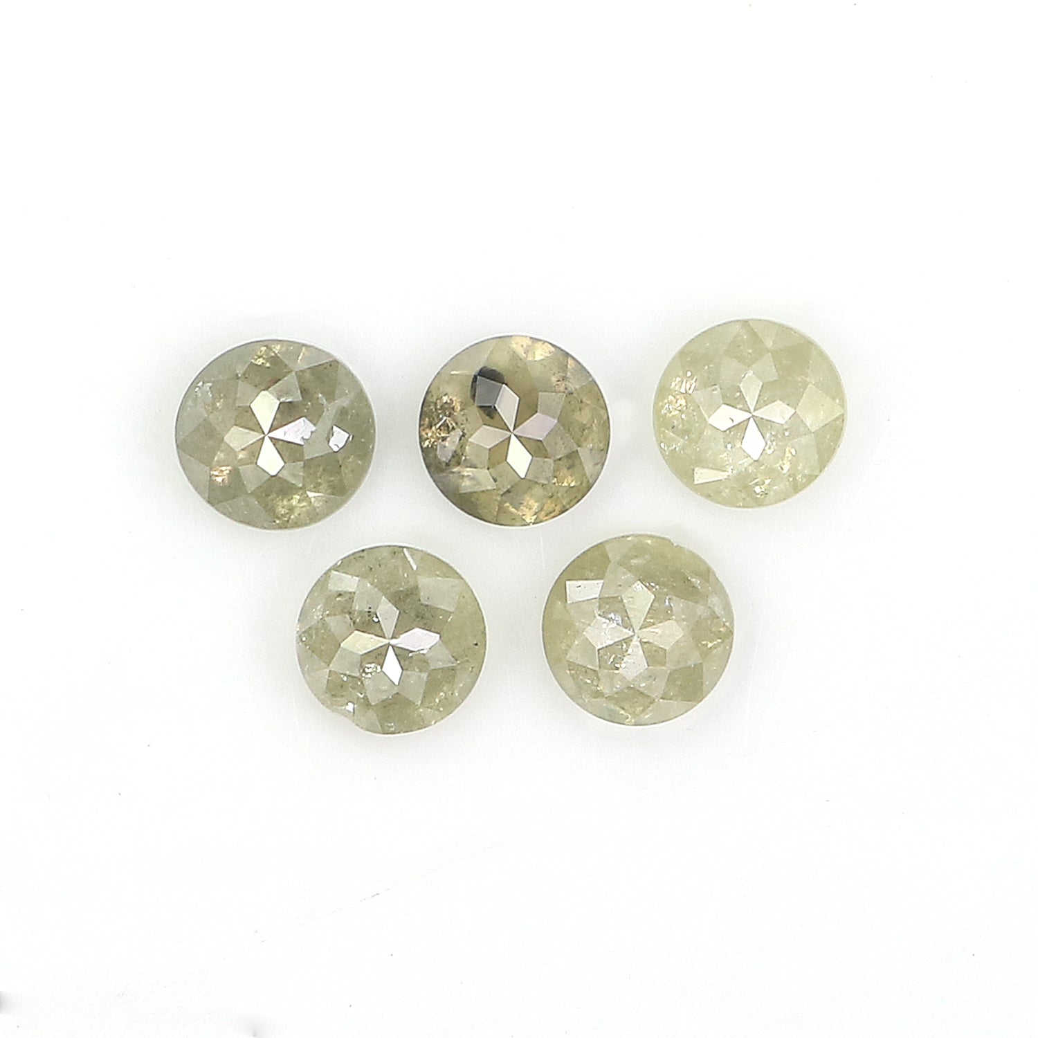 1.15 CT Natural Loose Round Rose Cut Diamond Grey Color Round Shape Diamond 3.50 MM Natural Loose Grey Color Round Rose Cut Diamond KQ1293