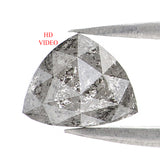 Natural Loose Triangle Diamond, Salt And Pepper Triangle Diamond, Natural Loose Diamond, Triangle Cut Diamond, 1.63 CT Triangle Shape KDL2986