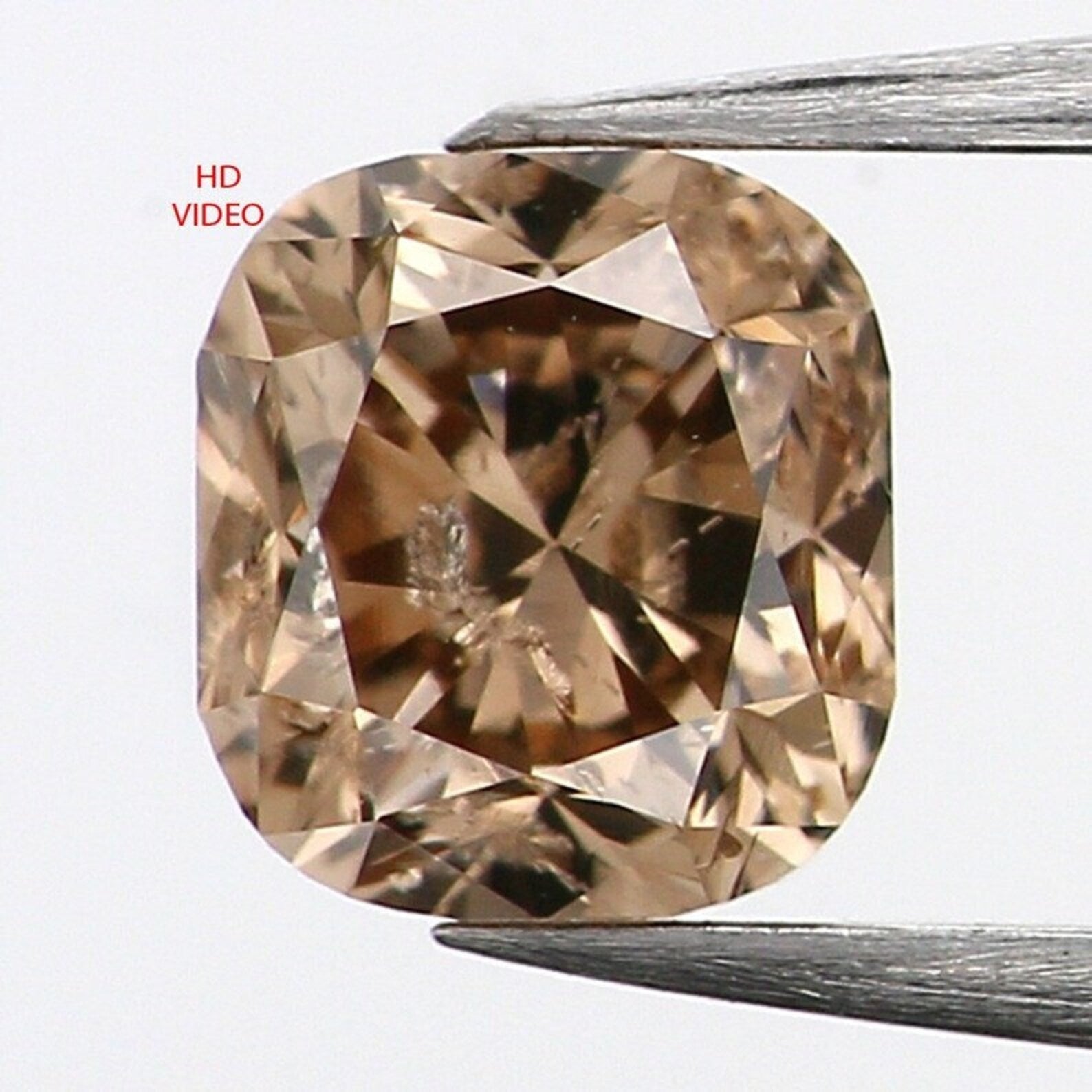 0.52 CT Natural Loose Cushion Diamond Brown Color Cushion Cut Diamond 4.60 MM Natural Loose Diamond Cushion Brilliant Cut Diamond NQ1304