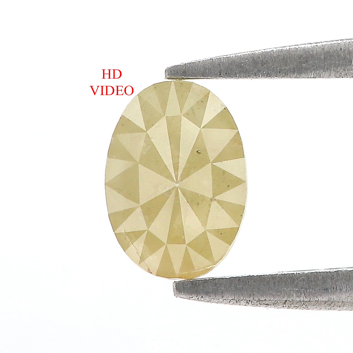 0.80 CT Natural Loose Oval Shape Diamond Yellow Color Oval Cut Diamond 7.00 MM Natural Loose Diamond Yellow Oval Rose Cut Diamond LQ8014