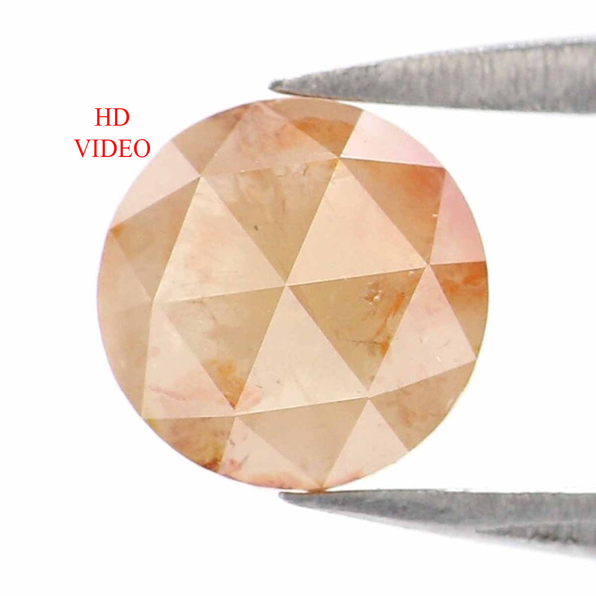 0.97 CT Natural Loose Round Rose Cut Diamond Brown Color Round Shape Diamond 6.05 MM Natural Yellow Color Round Rose Cut Diamond LQ8864