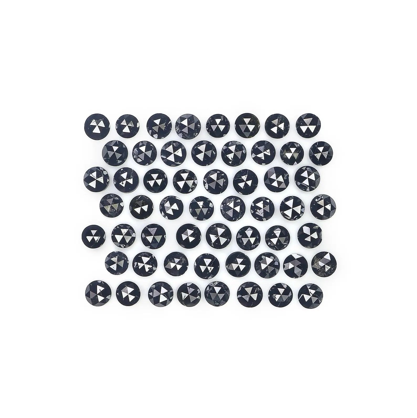 3.15 CT Natural Loose Round Shape Diamond Black Color Round Diamond 2.30 MM Natural Loose Diamond Black Color Round Rose Cut Diamond NQ1779