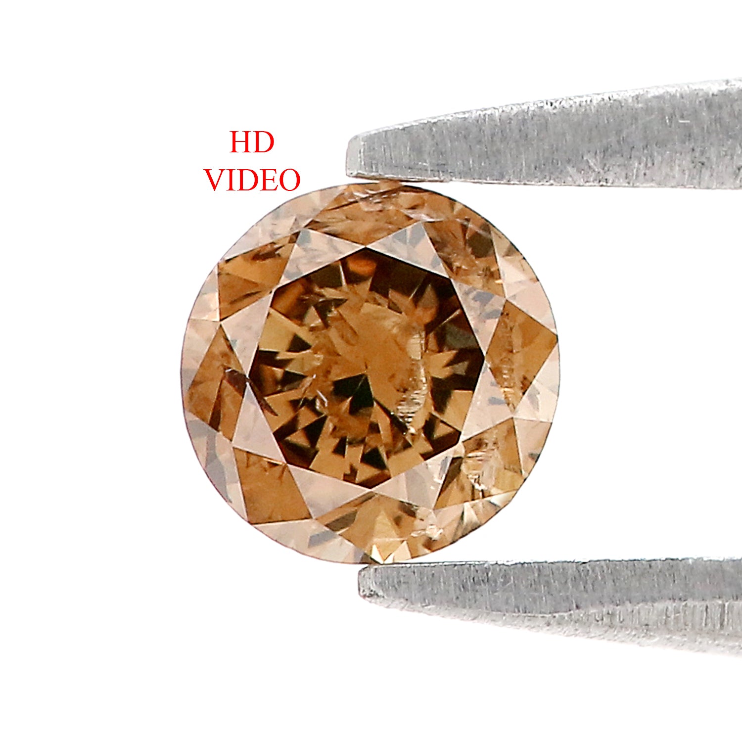 0.39 Ct Natural Loose Round Shape Diamond Brown Color Round Cut Diamond 4.65 MM Natural Loose Brown Color Round Brilliant Cut Diamond LQ672