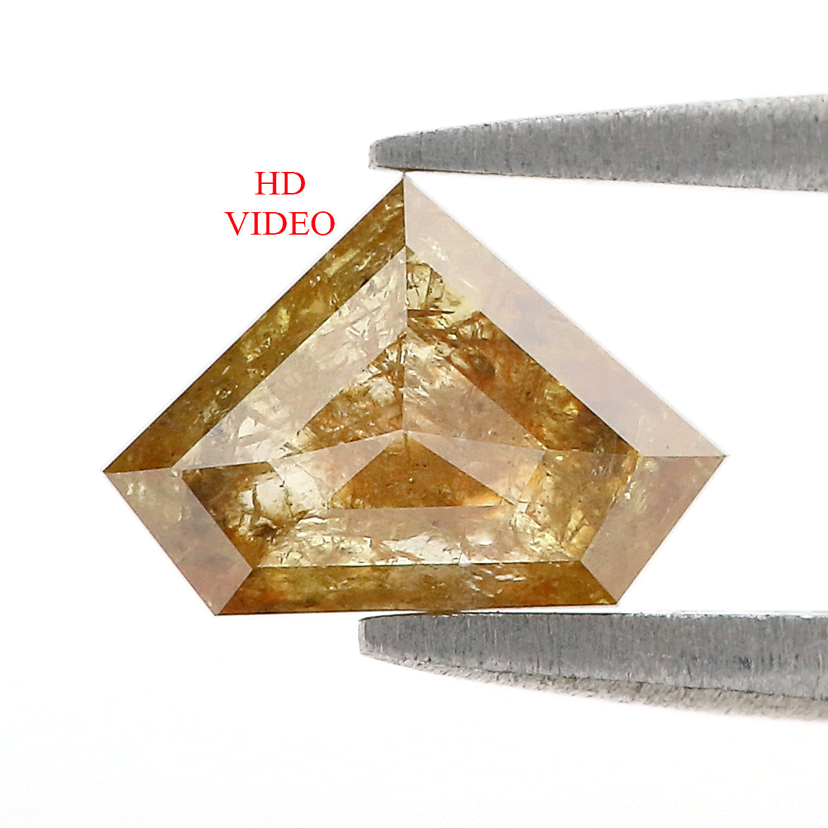 1.12 CT Natural Loose Shield Shape Diamond Yellow Color Shield Cut Diamond 6.15 MM Natural Loose Yellow Color Shield Rose Cut Diamond LQ436