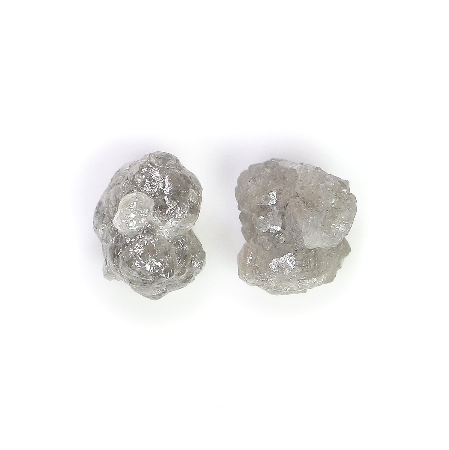 3.73 CT Natural Loose Rough Shape Diamond Grey Color Rough Uncut Diamond 7.70 MM Natural Grey Diamond Rough Irregular Cut Diamond LQ3383