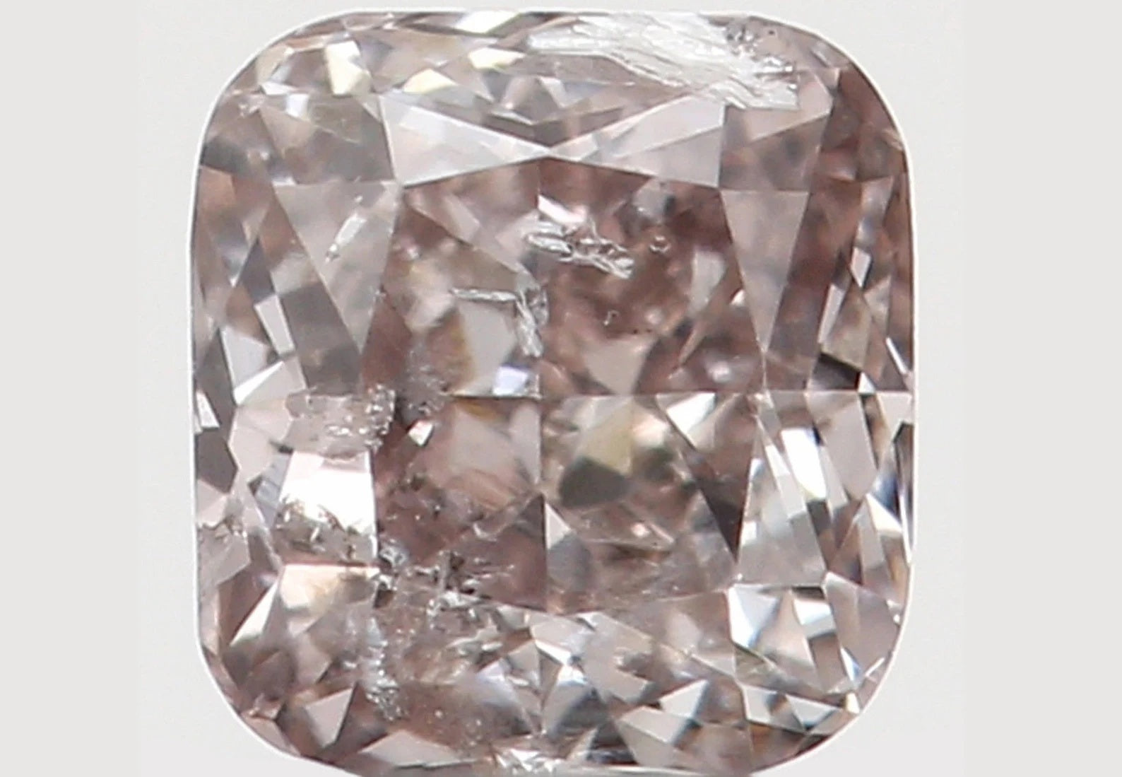 0.16 Ct Natural Loose Diamond Cushion Brown Color I2 Clarity 3.10 MM N7630
