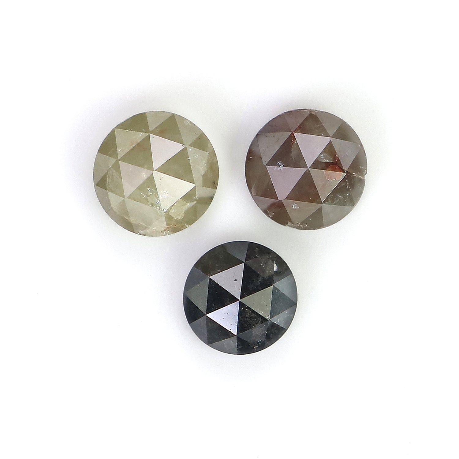 2.19 CT Natural Loose Round Rose Cut Diamond Mix Color Round Shape Diamond 4.80 MM Natural Loose Mix Color Round Rose Cut Diamond LQ1678