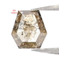 Natural Loose Coffin Brown Color Diamond 0.60 CT 6.40 MM Coffin Shape Rose Cut Diamond L7438