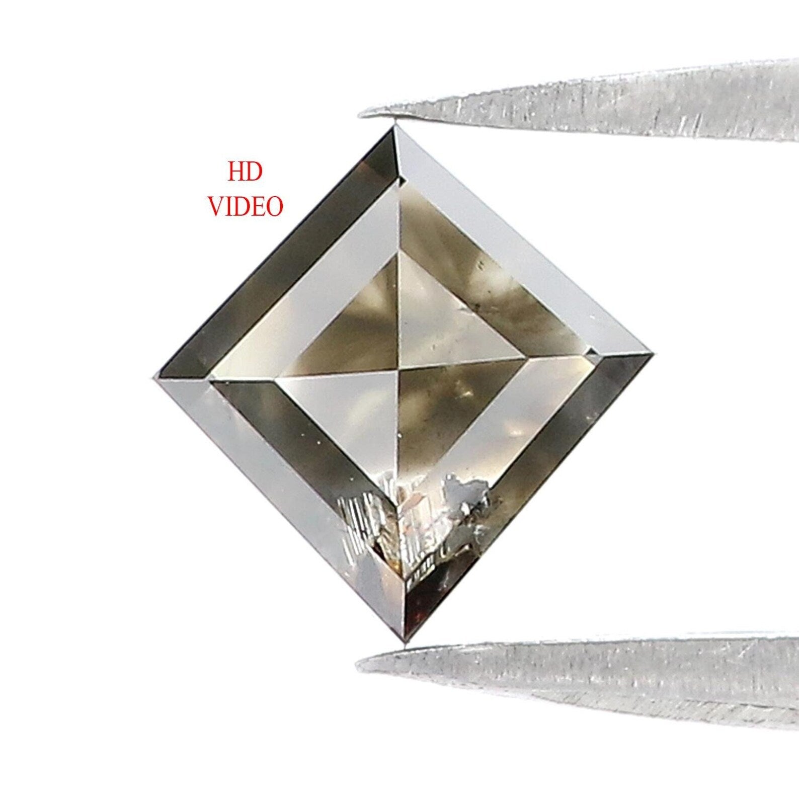 1.07 CT Natural Loose Kite Shape Diamond Grey Color Kite Shape Diamond 7.50 MM Natural Loose Diamond Kite Shape Rose Cut Diamond QN9625