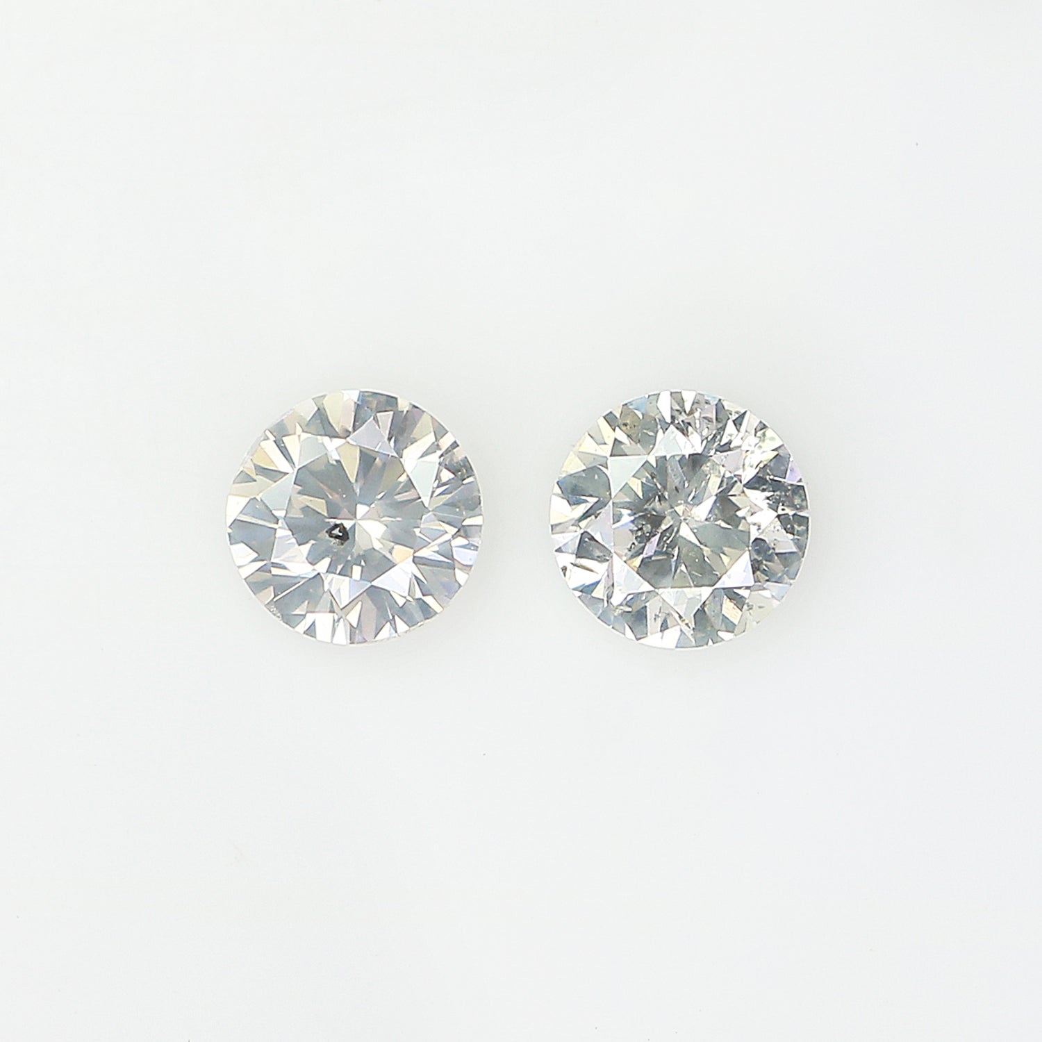 0.36 Ct Natural Loose Round Cut Pair Diamond White - J Color Round Shape Diamond 3.60 MM Natural Diamond Round Brilliant Cut Diamond LQ2007