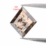 Natural Loose Kite Diamond Brown Color 0.90 CT 6.30 MM Kite Shape Rose Cut Diamond KR1816