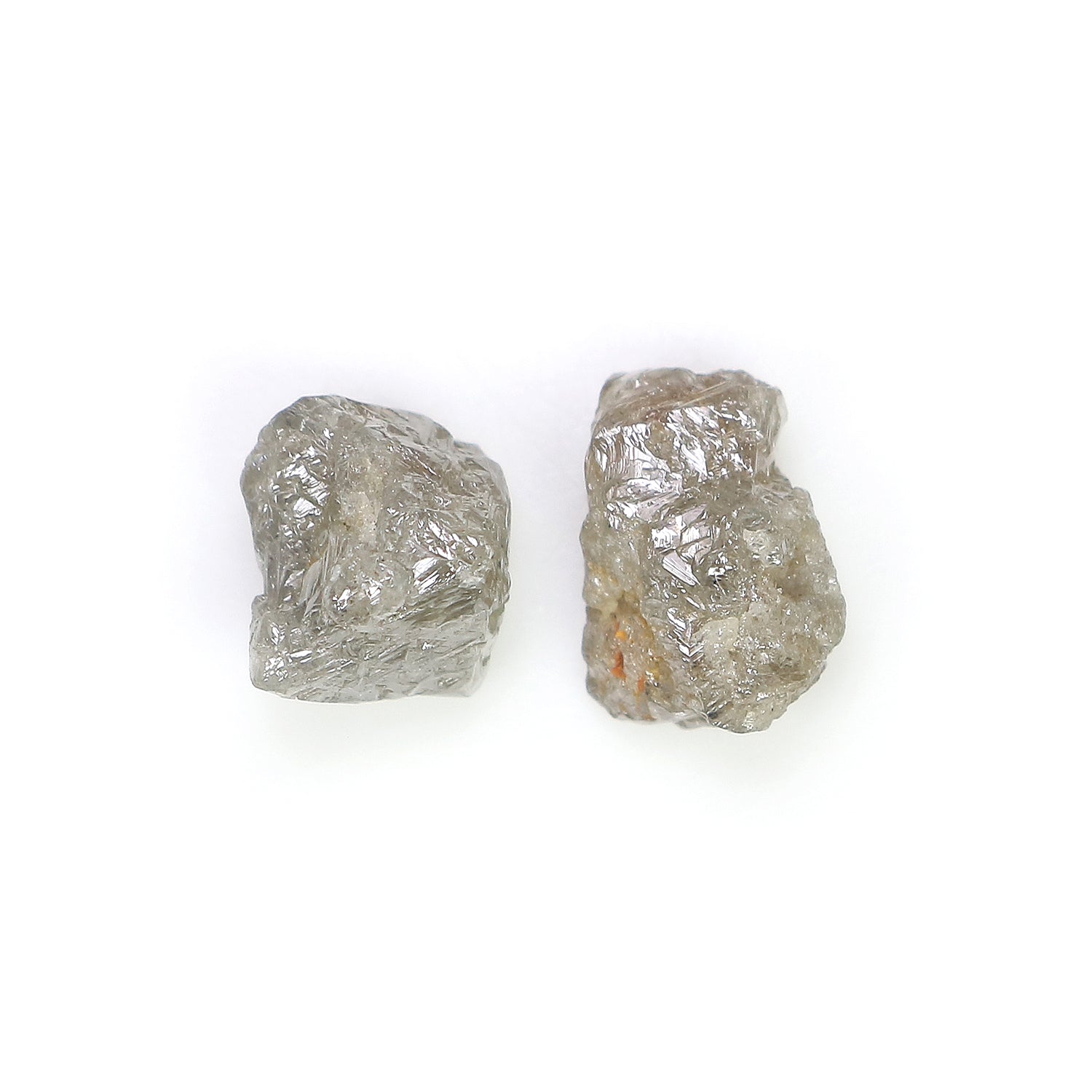 3.86 CT Natural Loose Rough Shape Diamond Brown Color Rough Uncut Diamond 8.65 MM Natural Grey Color Rough Irregular Cut Diamond LQ3366