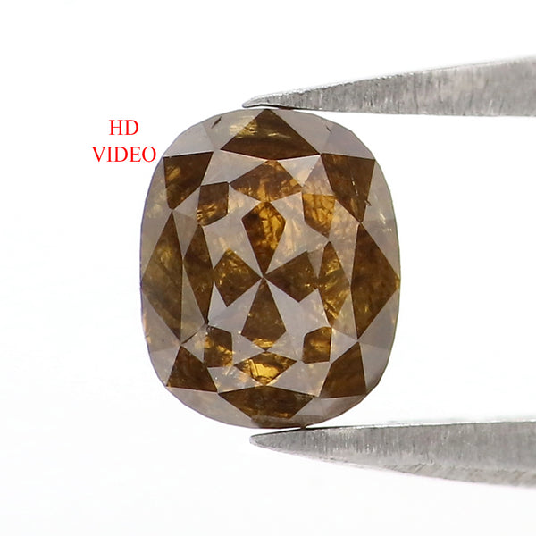 Natural Loose Oval Diamond, Brown Color Diamond, Natural Loose Diamond, Oval Rose Cut Diamond, Oval Cut, 0.86 CT Oval Shape Diamond KR2684