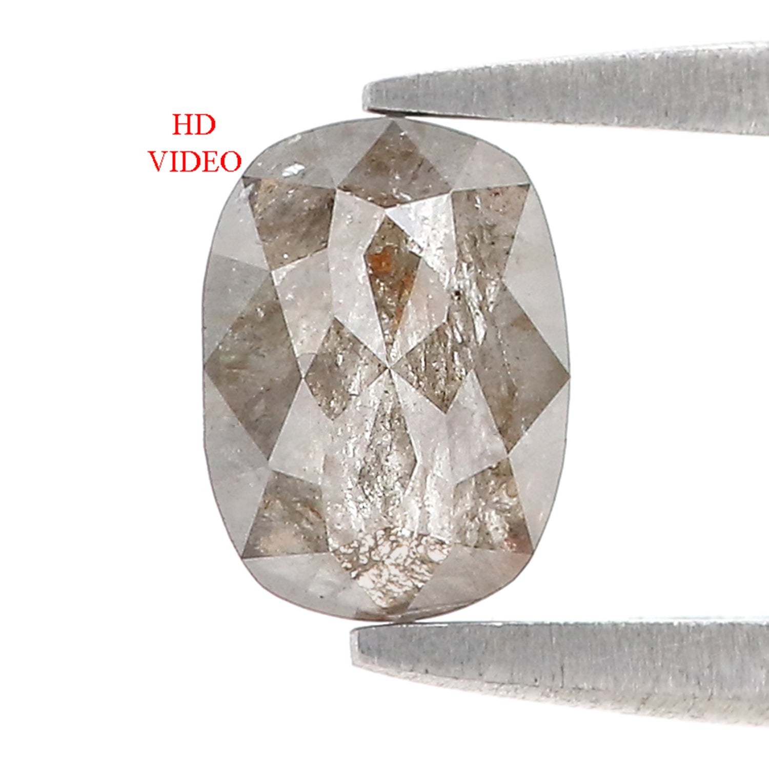 0.94 CT Natural Loose Oval Shape Diamond Brown Grey Color Oval Cut Diamond 6.70 MM Natural Loose Diamond Grey Brown Oval Shape Rose Cut Diamond N2657