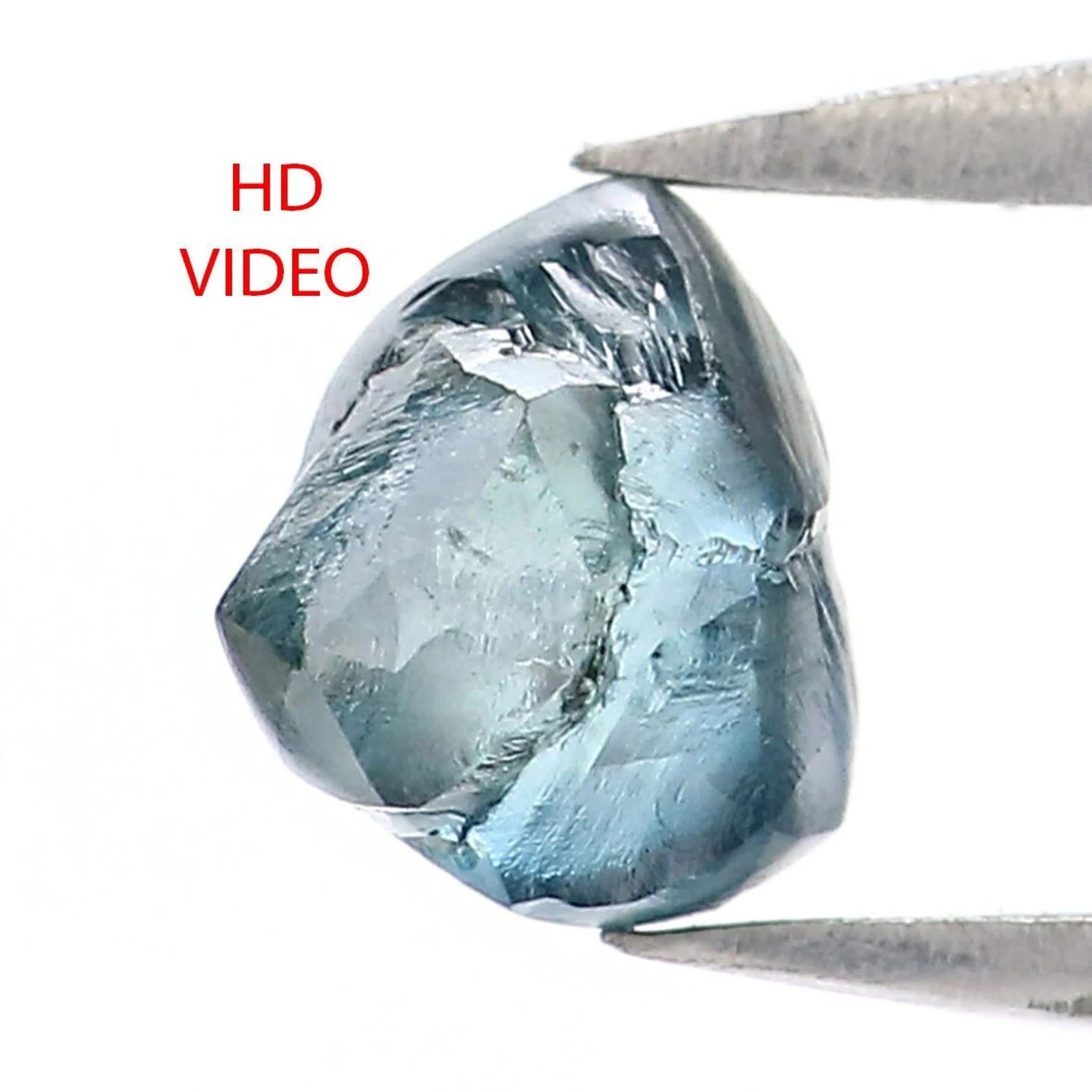 0.74 CT Natural Loose Rough Shape Diamond Blue Color Rough Irregular Cut Diamond 5.30 MM Natural Loose Diamond Rough Uncut Diamond NQ2023